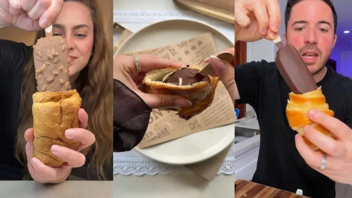 Croissant z lodami: viralowy deser z TikToka, który przygotujesz w minutę