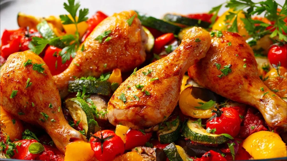 Dlaczego kucharze zawsze smażą kurczaka skórą do dołu i co dają "wstążki" z warzyw
