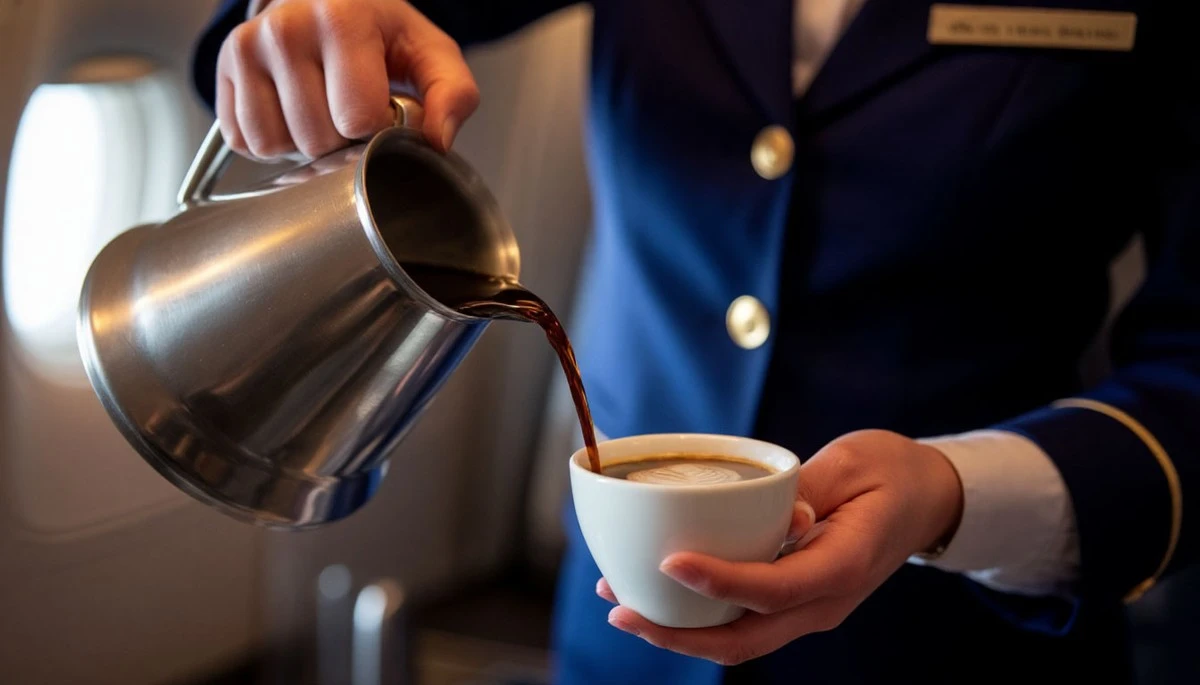 Dlaczego doświadczeni stewardzi nigdy nie piją kawy na pokładzie samolotu