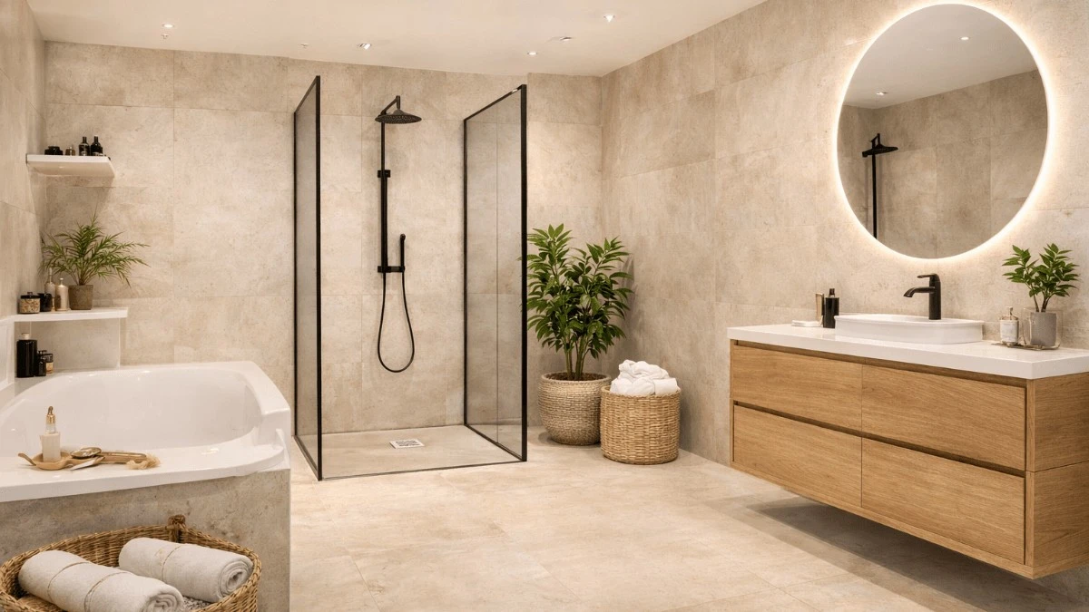 Płytki w łazience odchodzą do lamusa: ten szary panel wytrzyma 25 lat