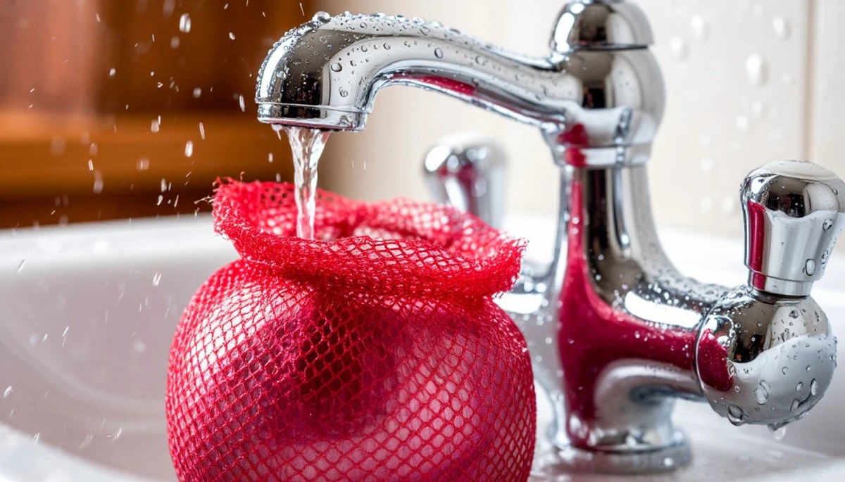 Czerwona siatka z cebuli w łazience? Rewolucyjny trik z 2026 roku