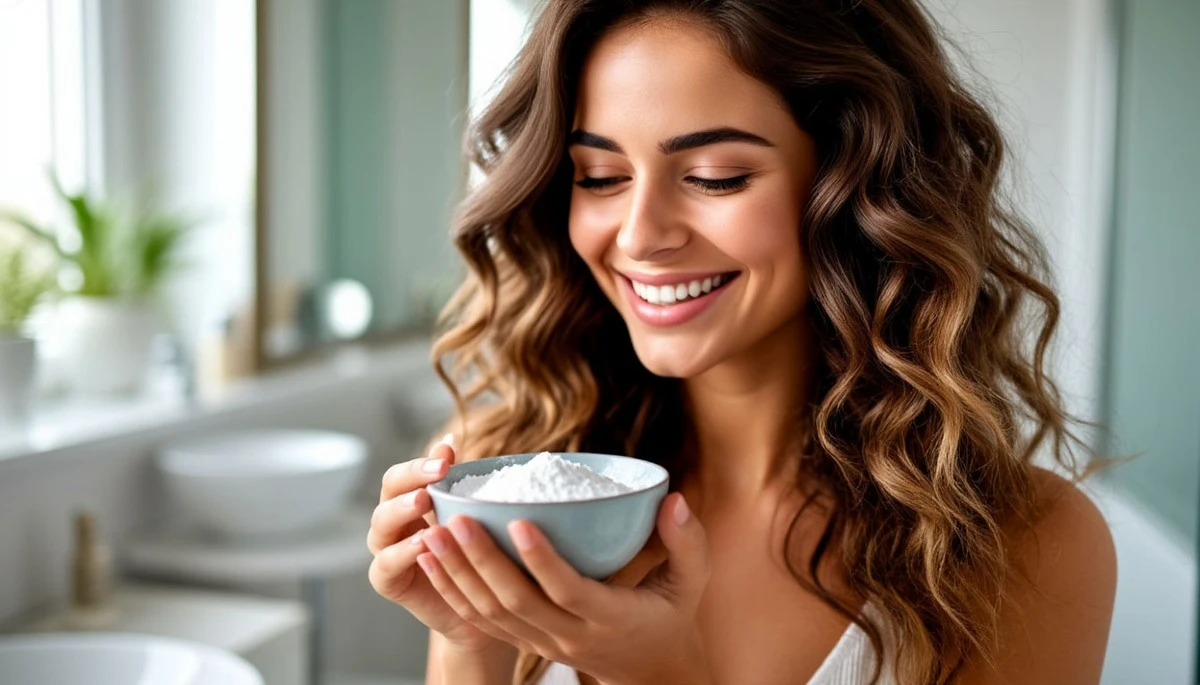 Biały proszek z kuchni doda włosom objętości w 3 minuty