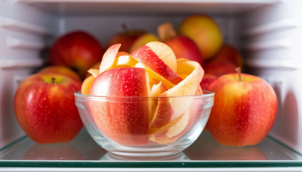Dlaczego warto wkładać skórki z jabłek do lodówki