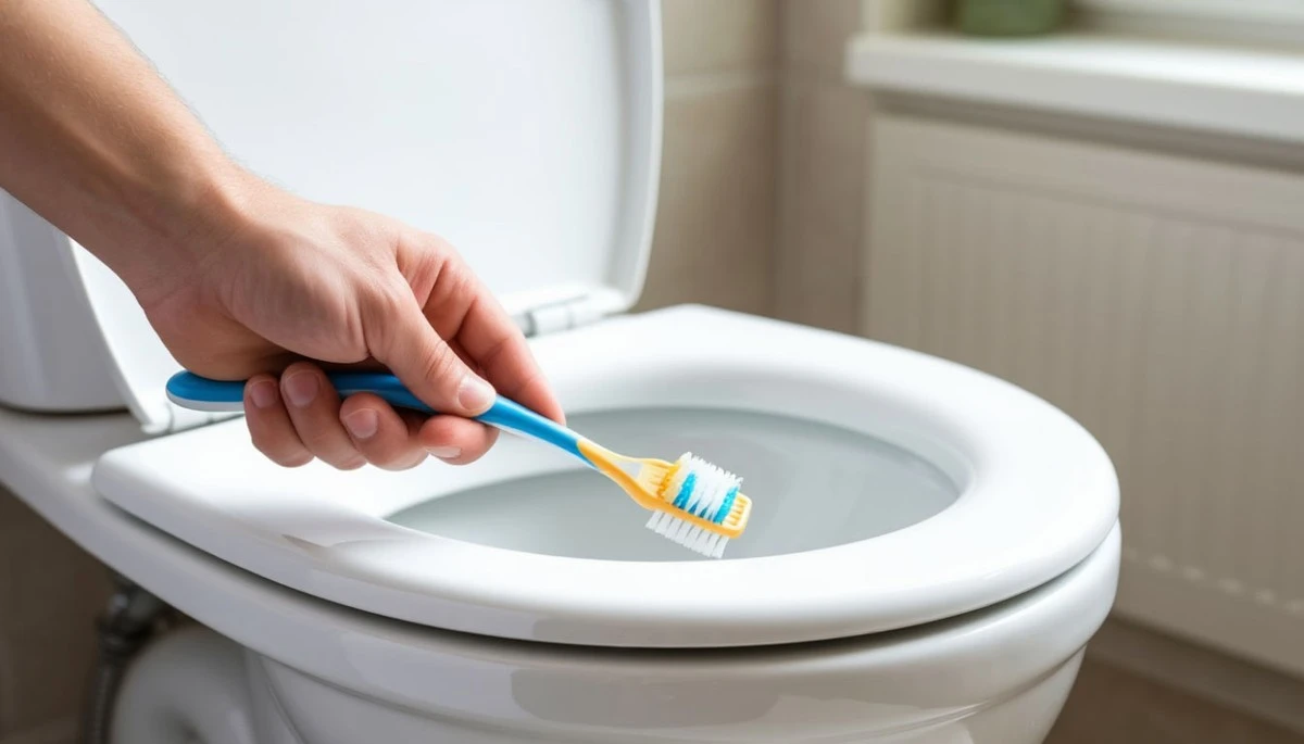 Dlaczego warto zostawić odrobinę octu przy śrubach na dole toalety